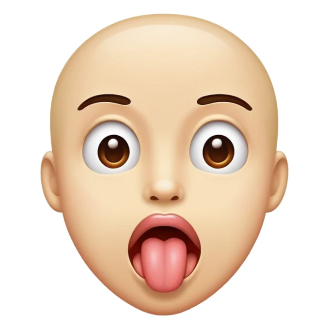 Sticking tongue out  sticker