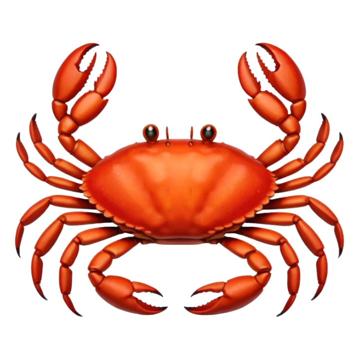 Crab in the fire sticker