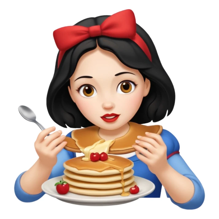 SnowWhite seal eating pancakes sticker