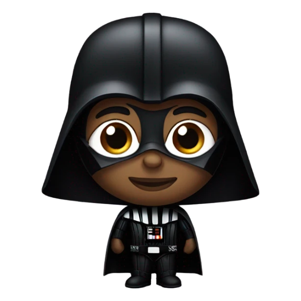 Me wearing Darth Vader costume sticker