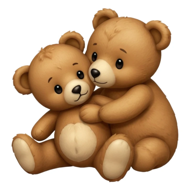 teddy bear kissing another teddy bear sticker