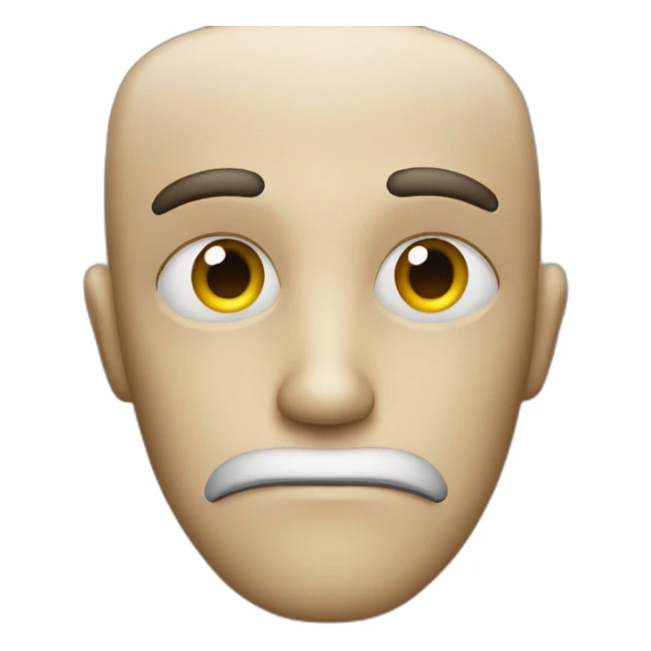 suspicious face sticker