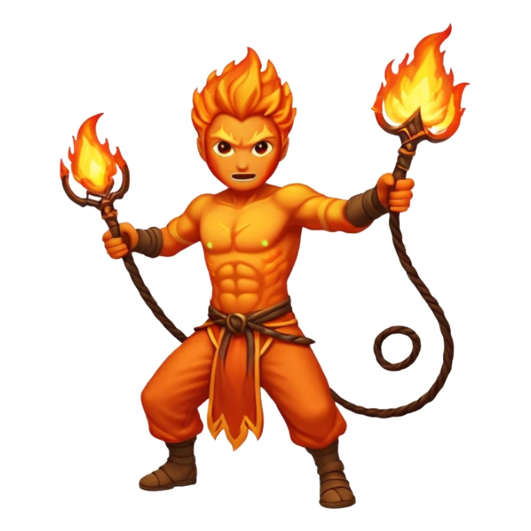 fire elemental long whip sticker