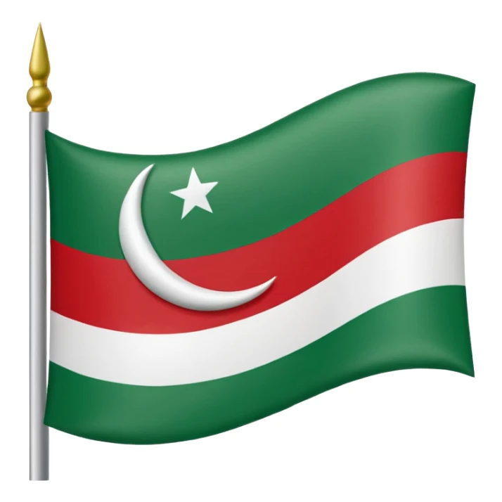 Chechen Flag, the flag 1991-1999 sticker