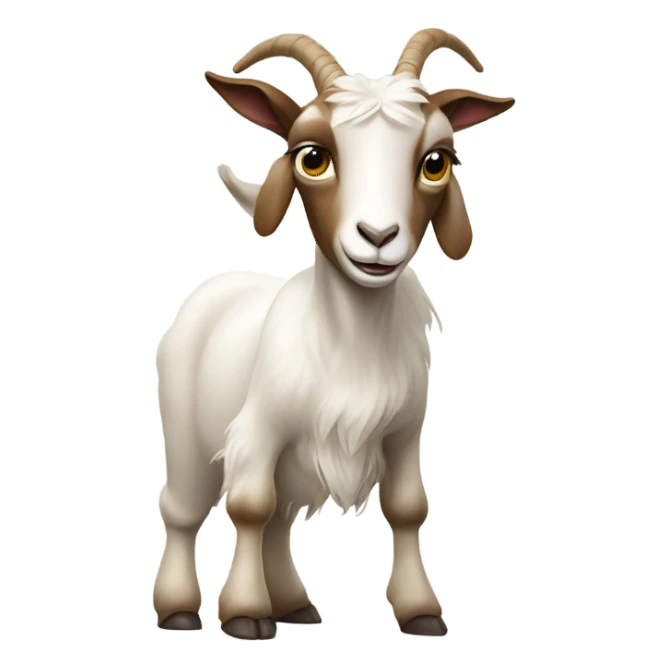Goat flipping off sticker