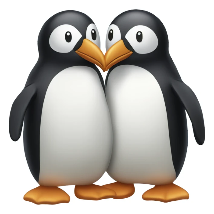 Penguine couple sticker