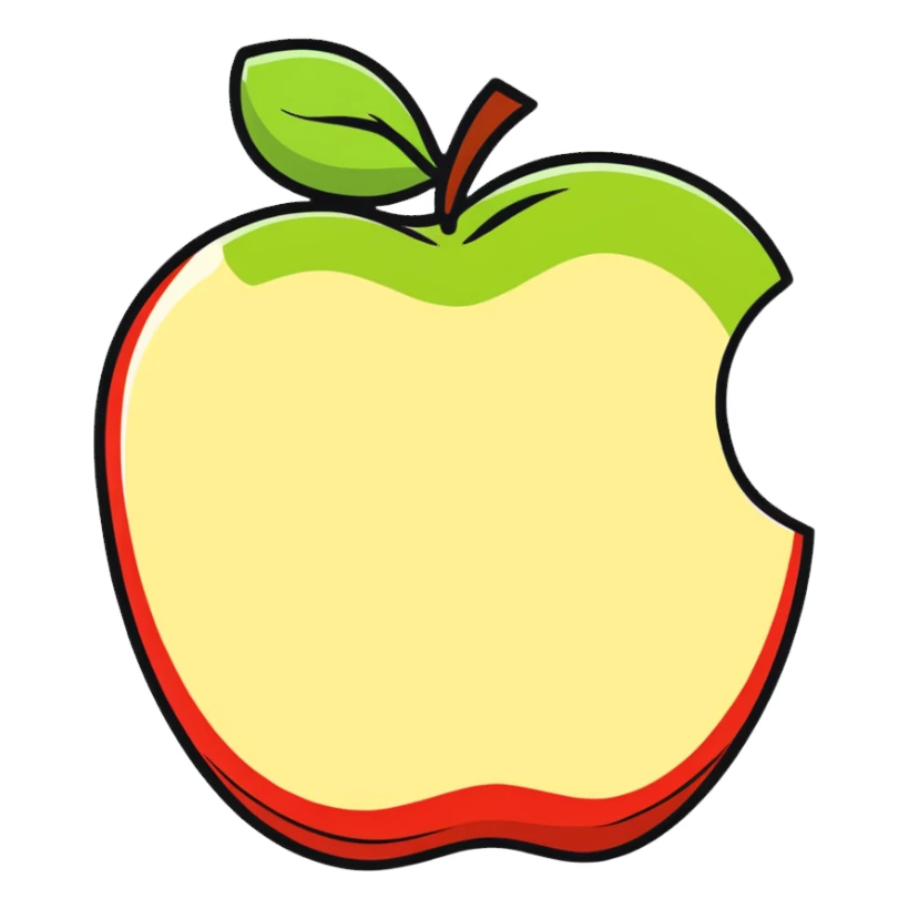 apple slices sticker