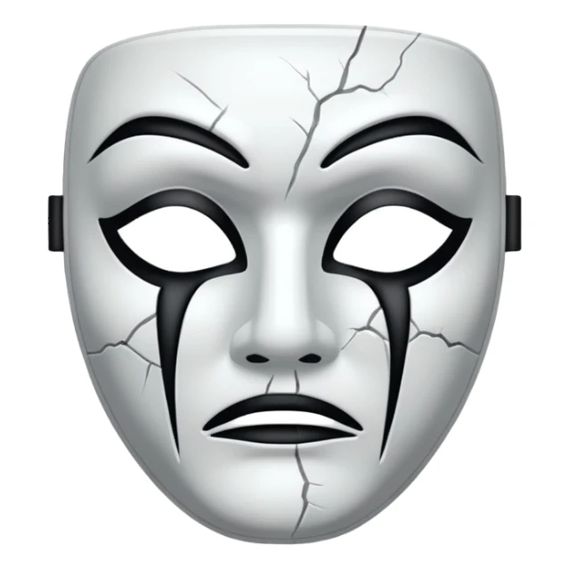 tragic mask sticker