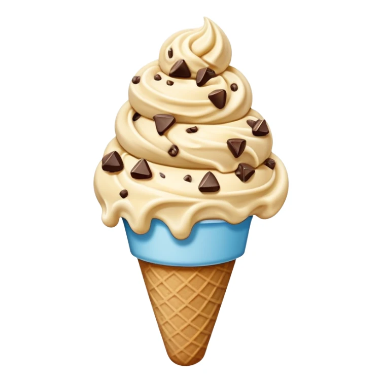 Cookie dough ice cream sticker