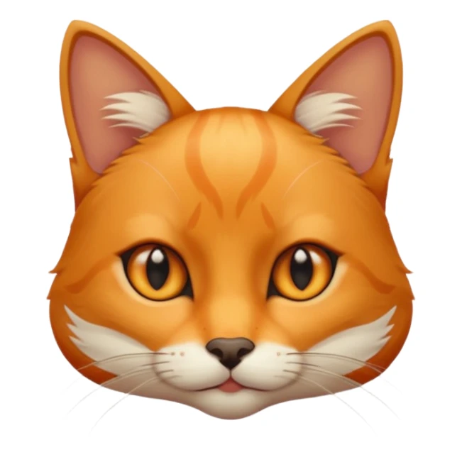 Cat with slim fox eyes  sticker