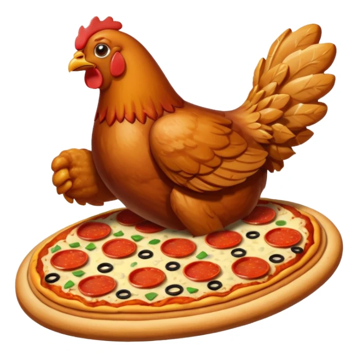 chicken wings and pizza sticker