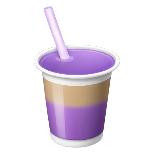 Purple milk tea sticker