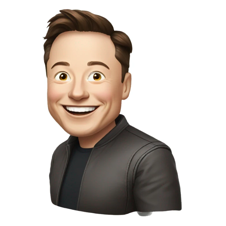 Elon musk very happy sticker