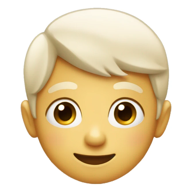 a face with a small cute smile ◡̈ sticker