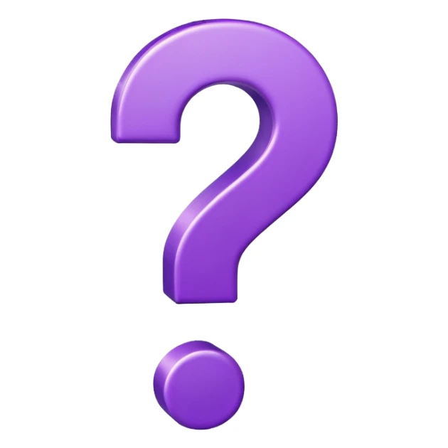 purple question mark sticker