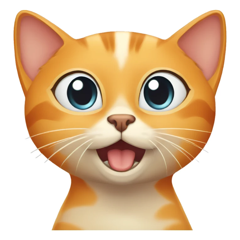 Orange cat and Siamese cat begging  for something  sticker