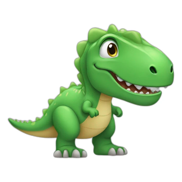 Kid in a dino sticker