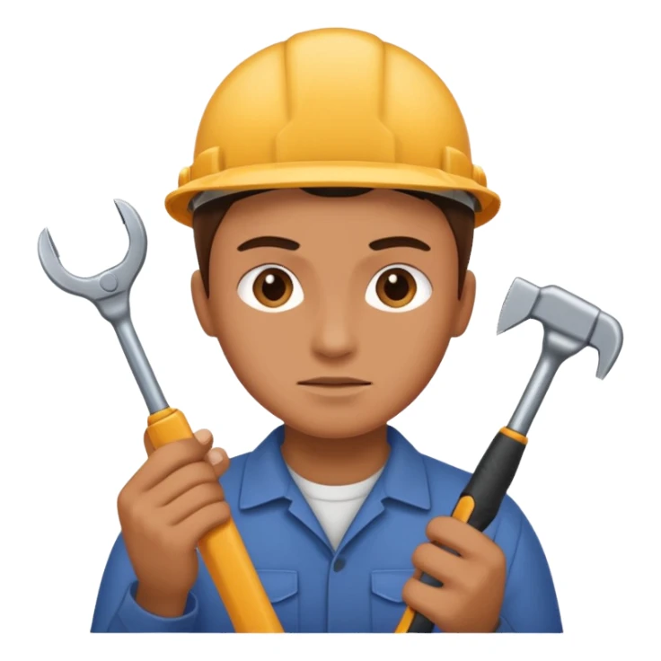 person Repairing a tool sticker