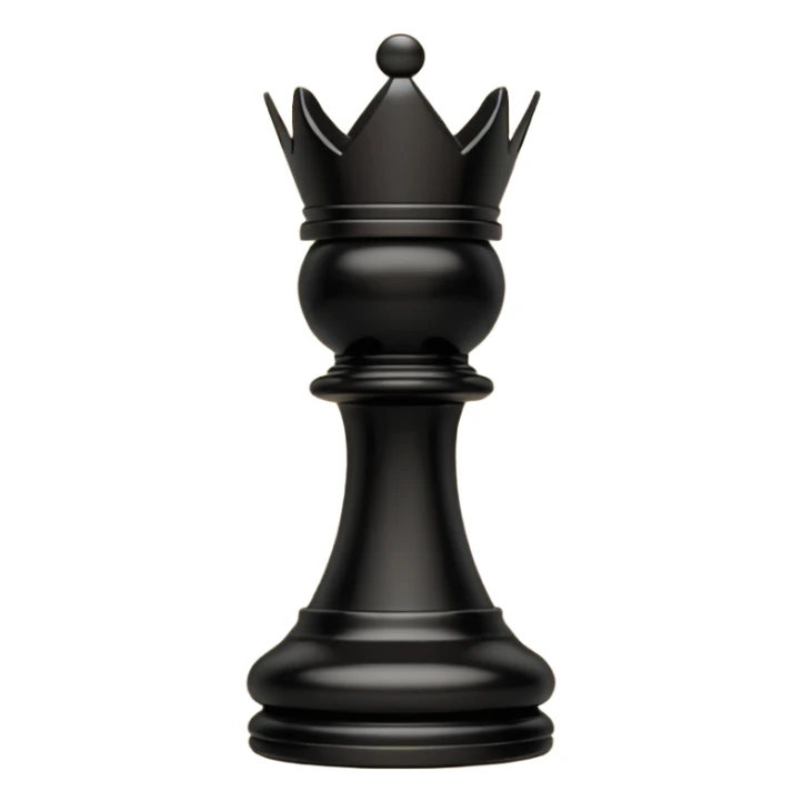 black chess piece, bishop piece sticker