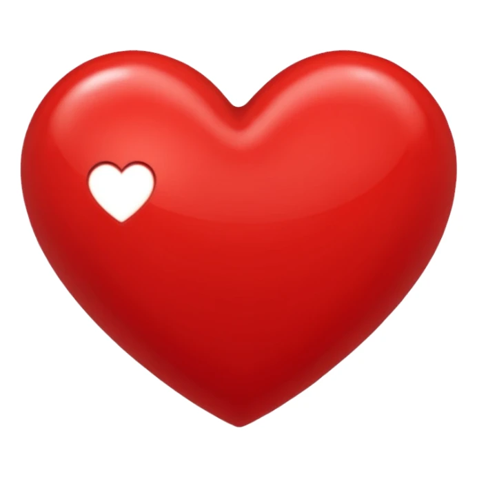 Una p dentro de un corazón rojo sticker