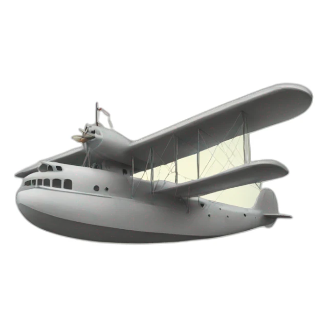 a flying boat sticker