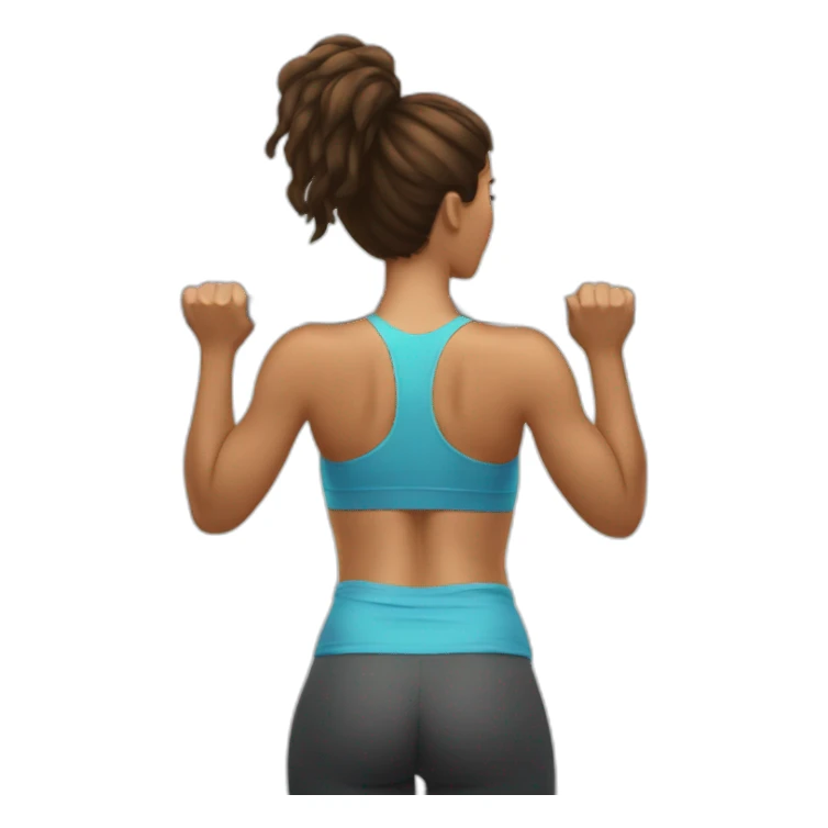woman doing pull-ups sticker