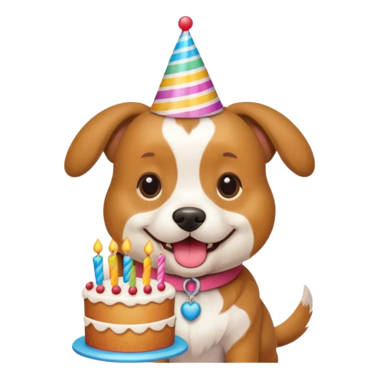 Birthday dog  sticker