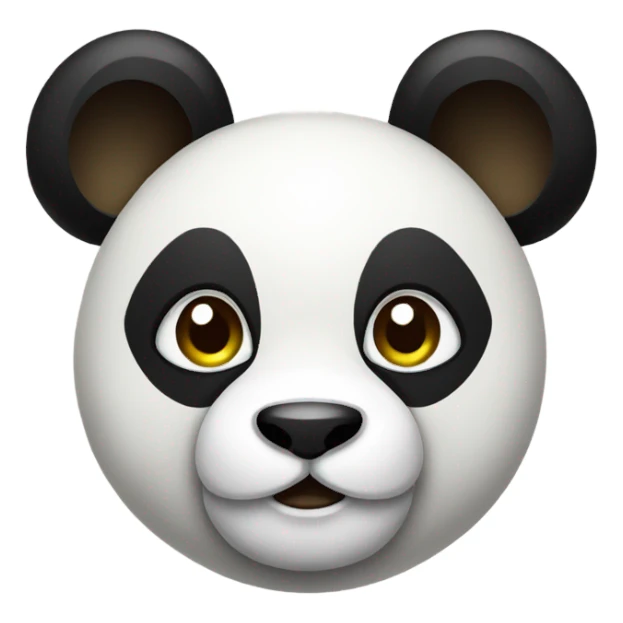 Fashionable panda sticker