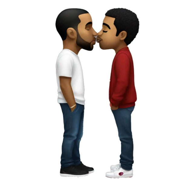 drake kissing p diddy sticker