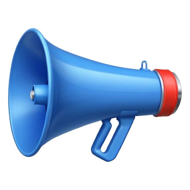 MEGAFONO azzurro sticker