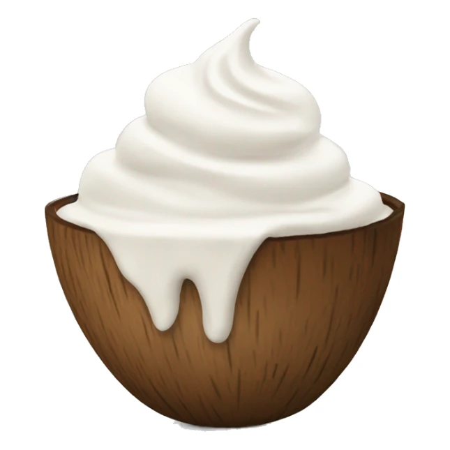 Coconut cream sticker