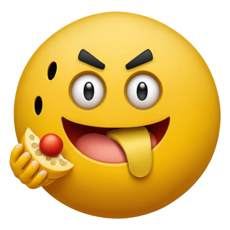 muscular pacman sticker