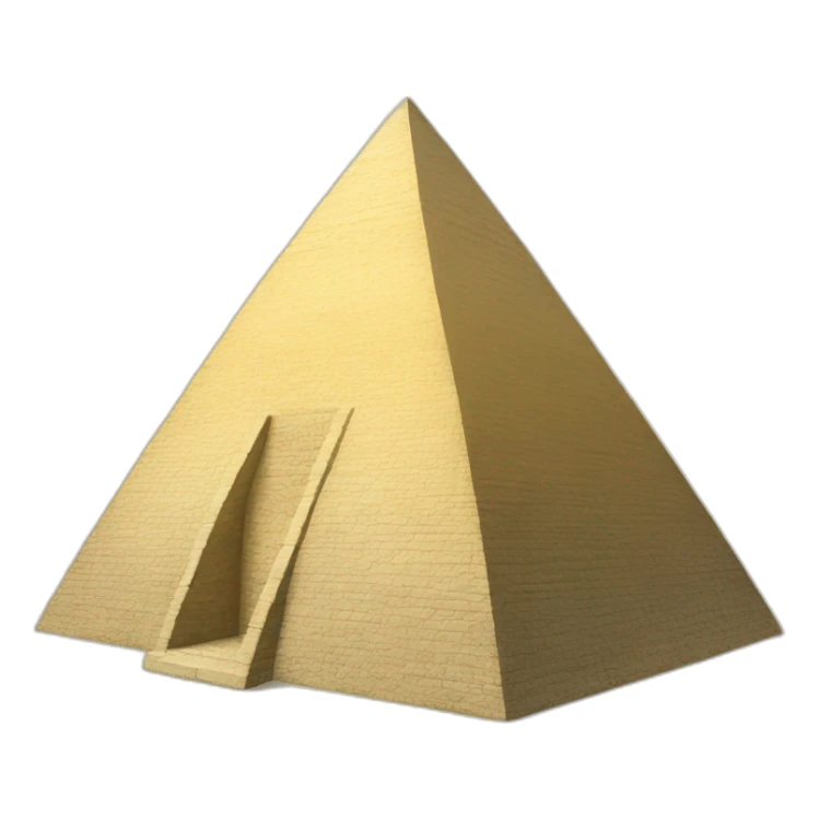 Pyramid from money  sticker