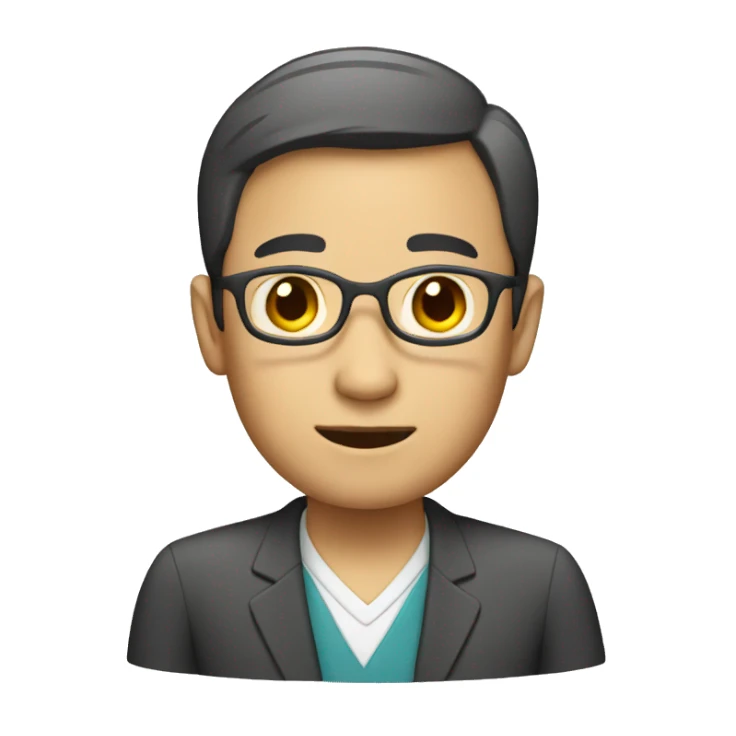 Asian teacher sticker