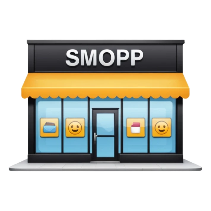 shop of comercial center sticker