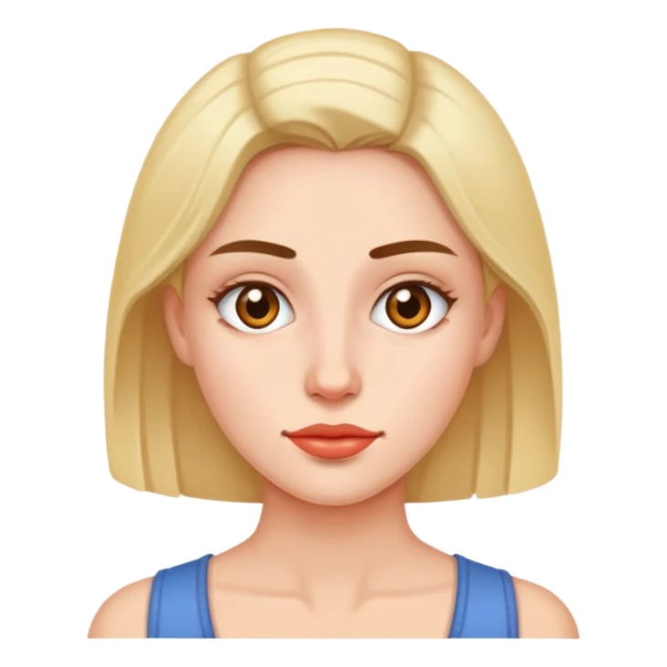 Woman without  anything  sticker