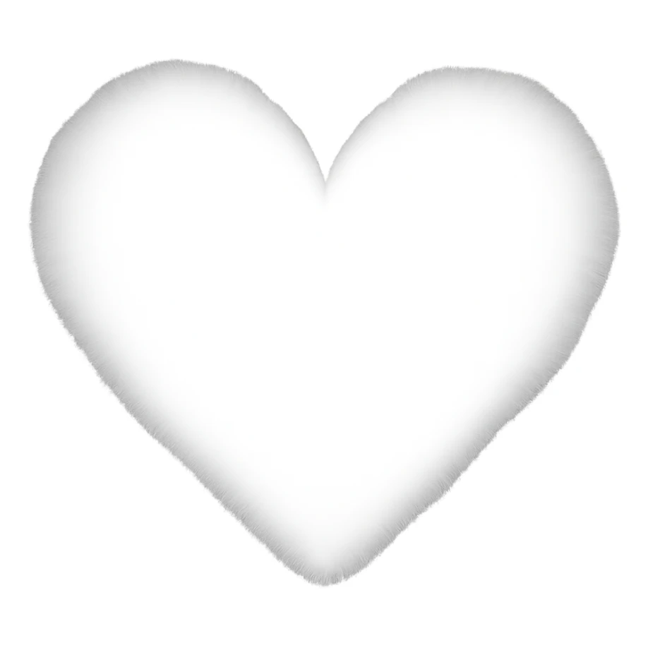 heart with a soft feathered edge sticker