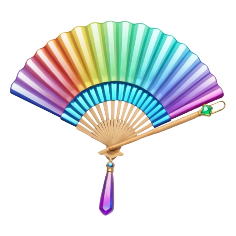 gem fan with gem accessories sticker