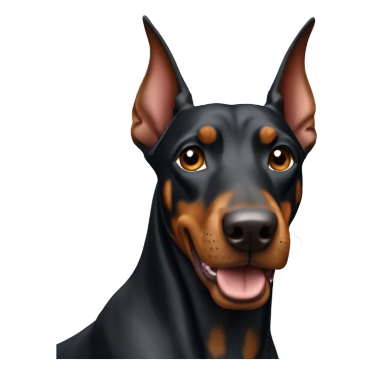 doberman pinscher dog  sticker