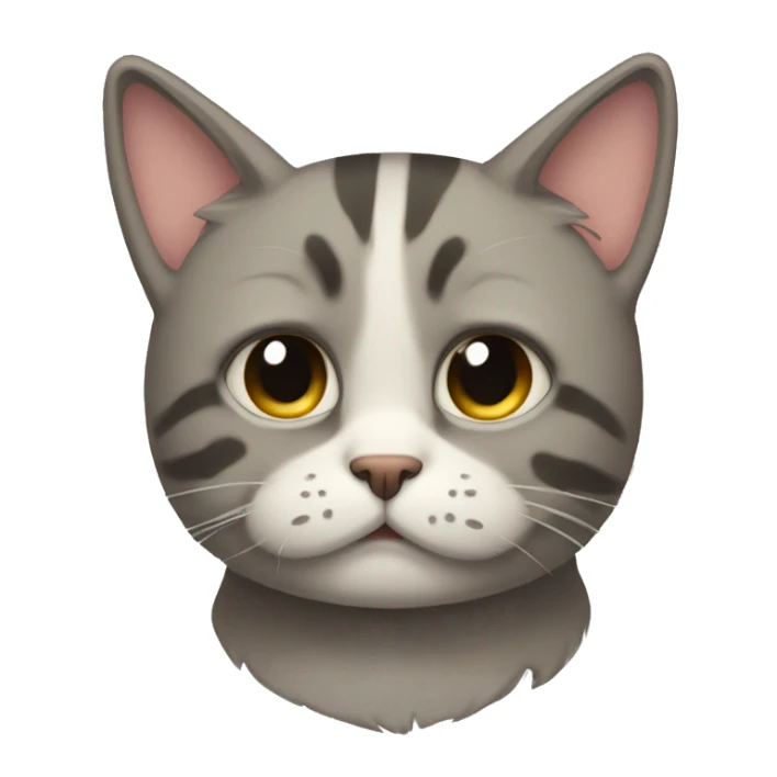 Really really really sad cat  sticker