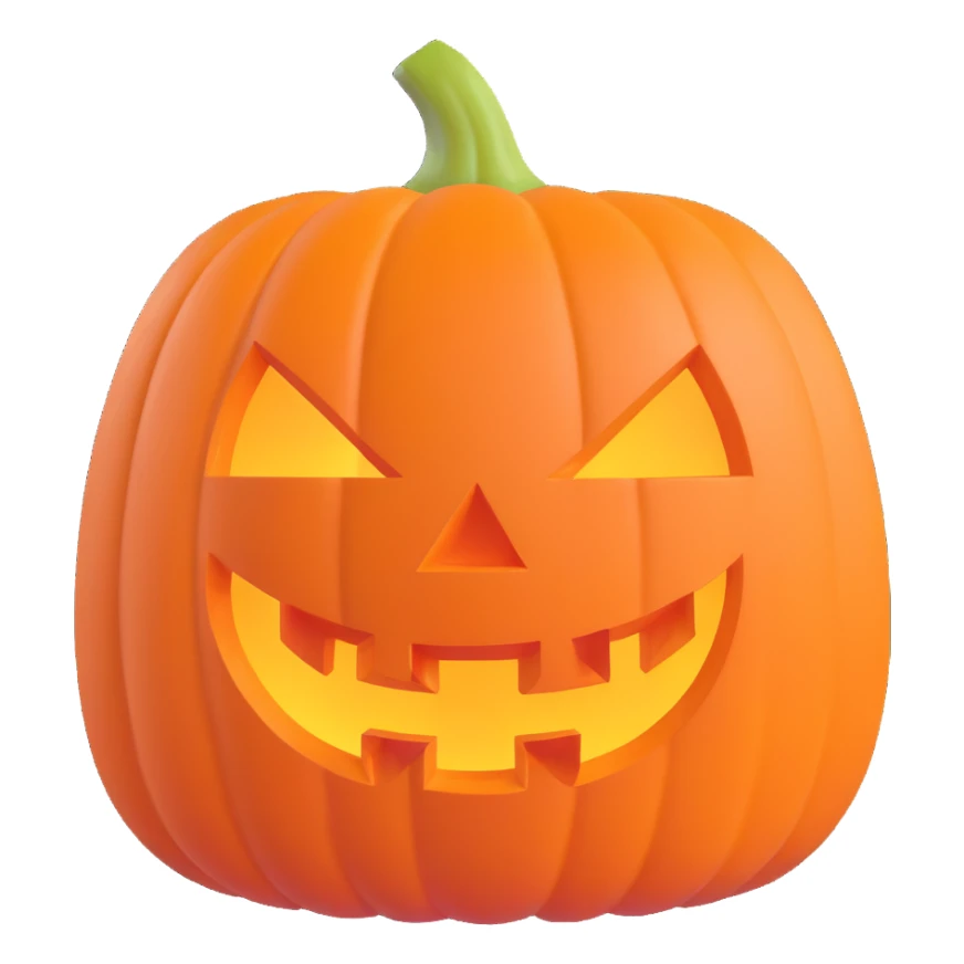 Halloween pumpkin sticker