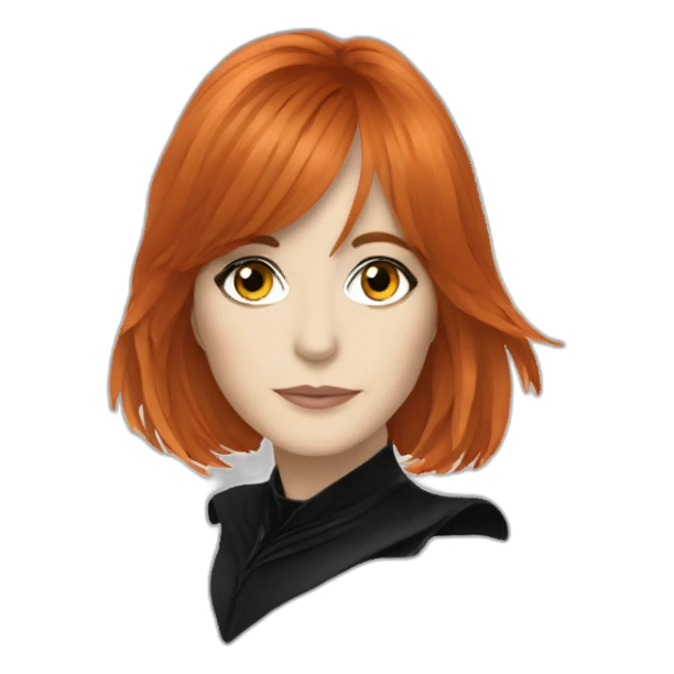 Mylène Farmer with black wings sticker