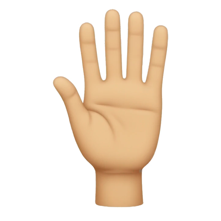 Three fingers raised sticker