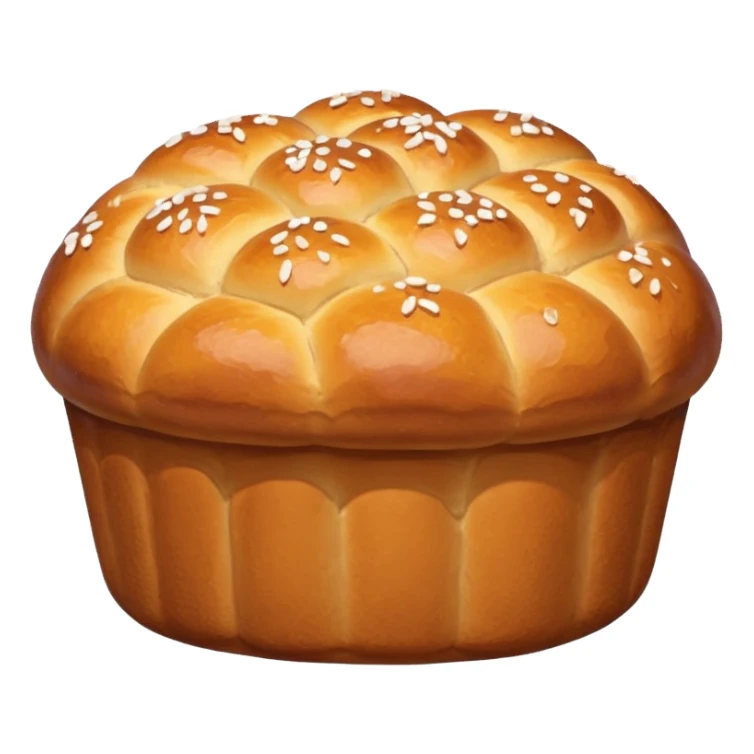sweet bread with sugar on top sticker