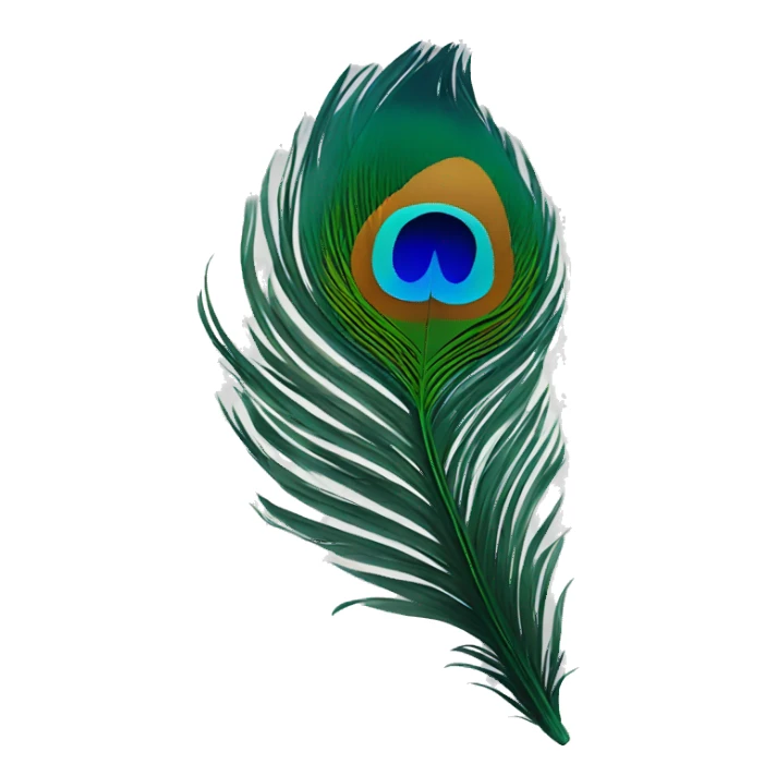 Feather of peacock  sticker