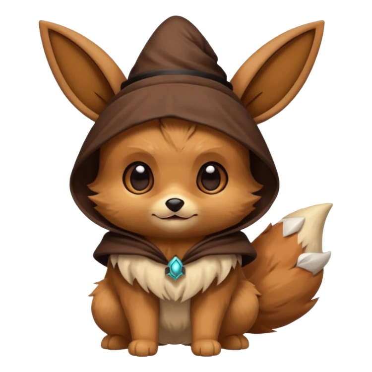 Eevee wearing a Halloween costume  sticker