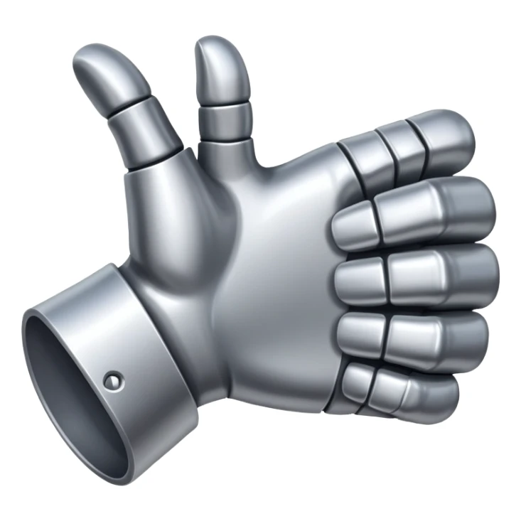 modern gauntlet thumb up (5 fingers) sticker