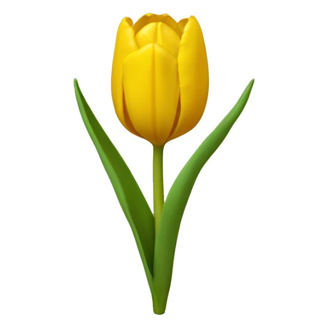 Yellow tulip sticker