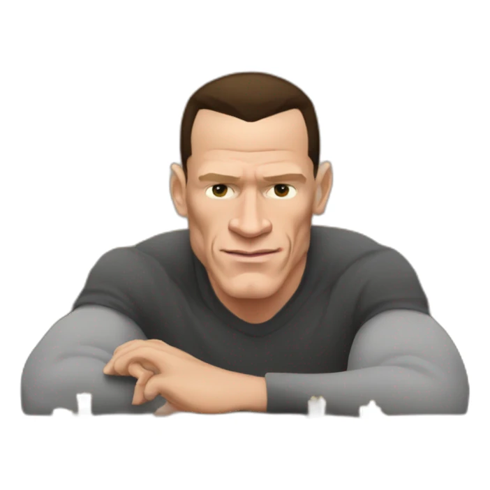 John cena playing chess sticker