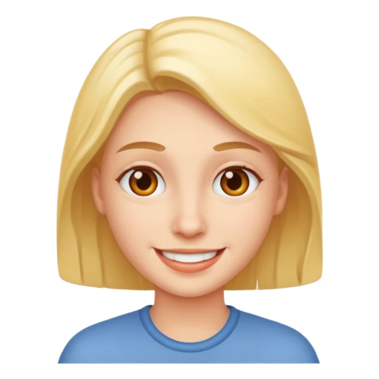 A warm smile sticker